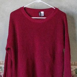 Long Red H&M Sweater